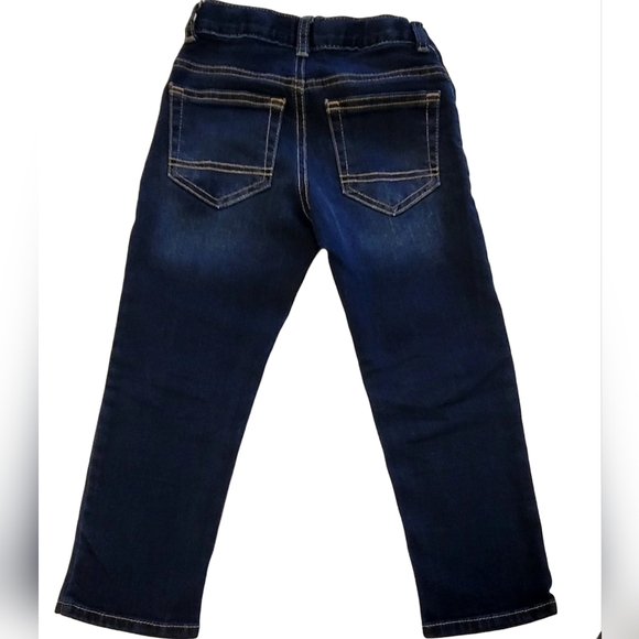 Cat & Jack Toddler Boys' Fit Straight Dark Wash Jeans size 4t - Picture 7 of 10